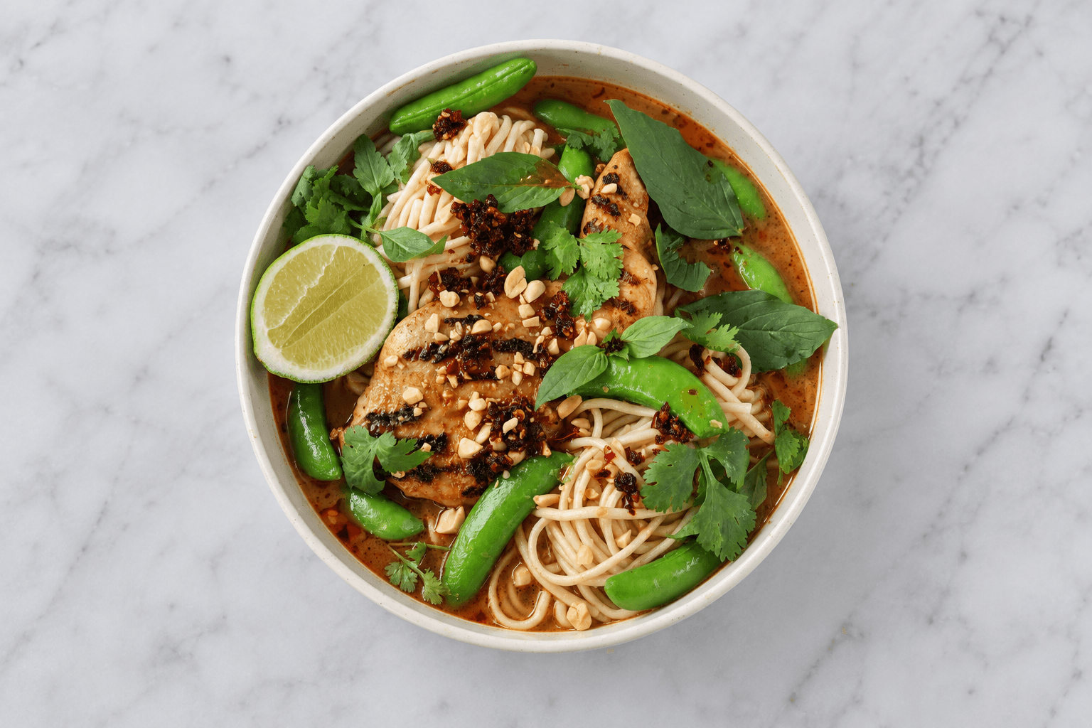 Red Curry Chicken Noodle Soup 