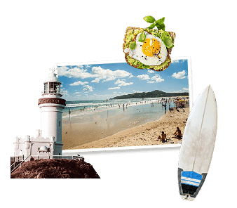 Byron Bay guide artwork