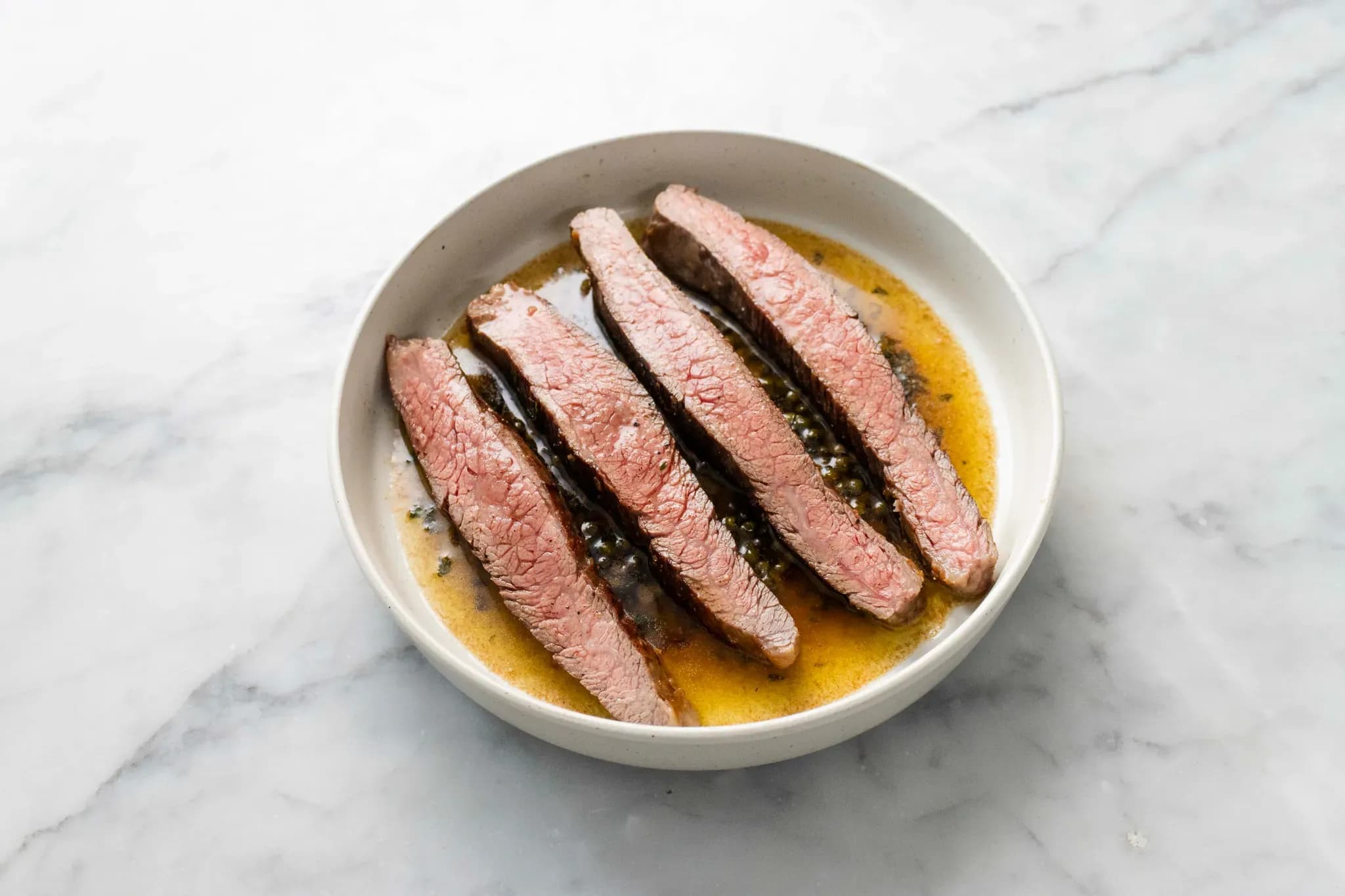 How to make Flank Steak and Green Peppercorn Sauce technique preview