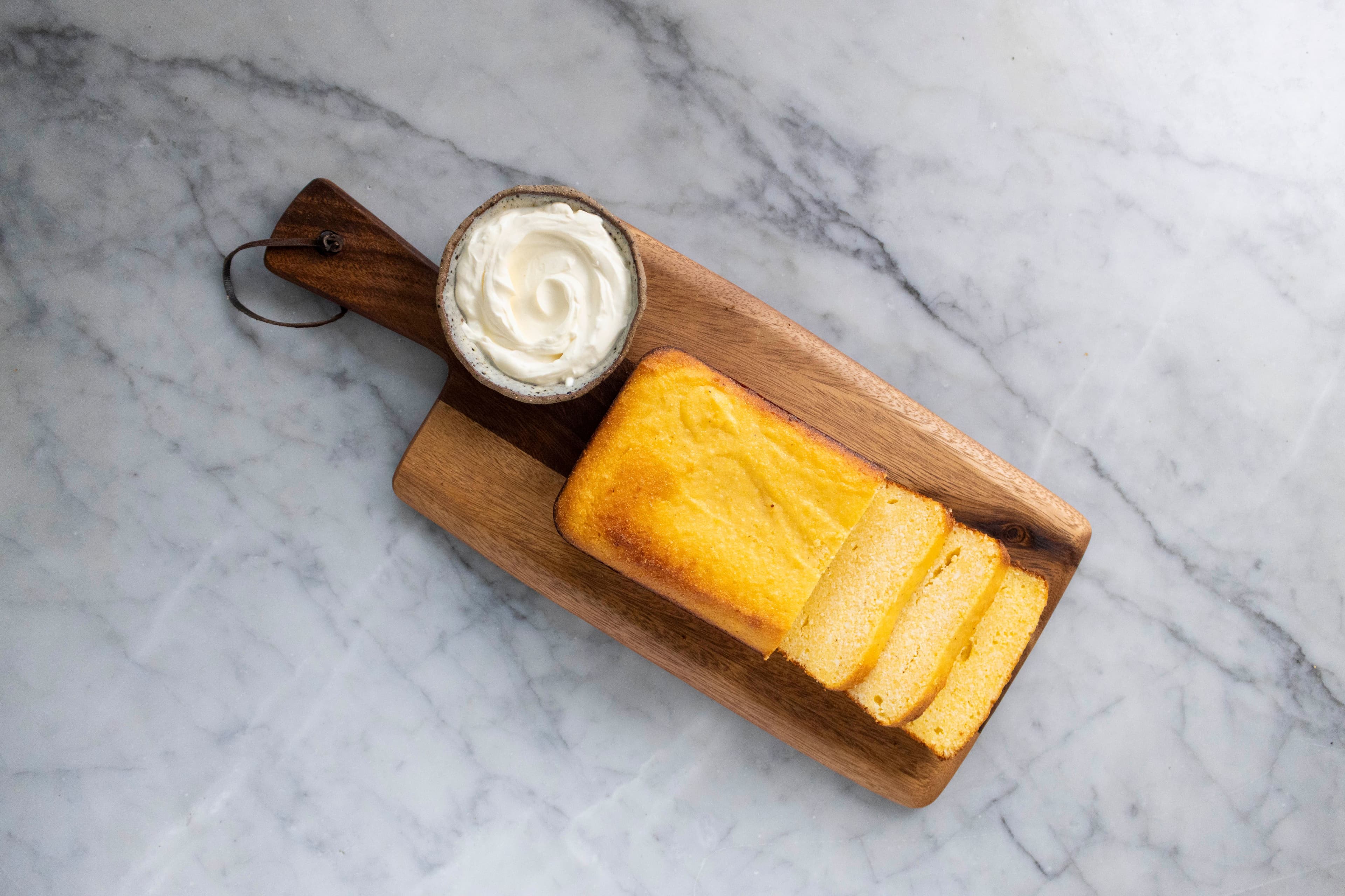 Polenta Cheesecake Loaf recipe preview
