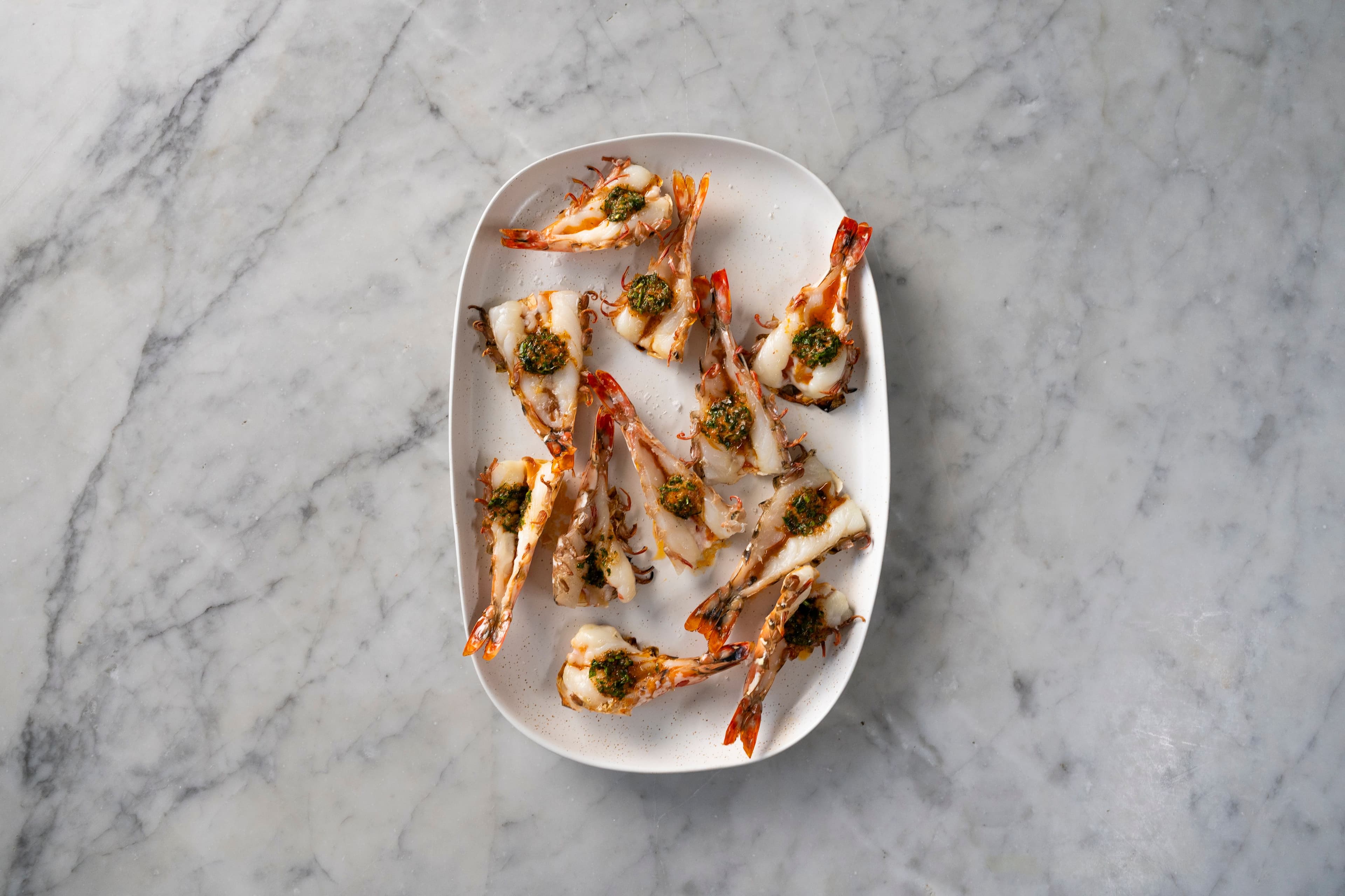 BBQ Prawns with Smoky Garlic and Parsley Butter
