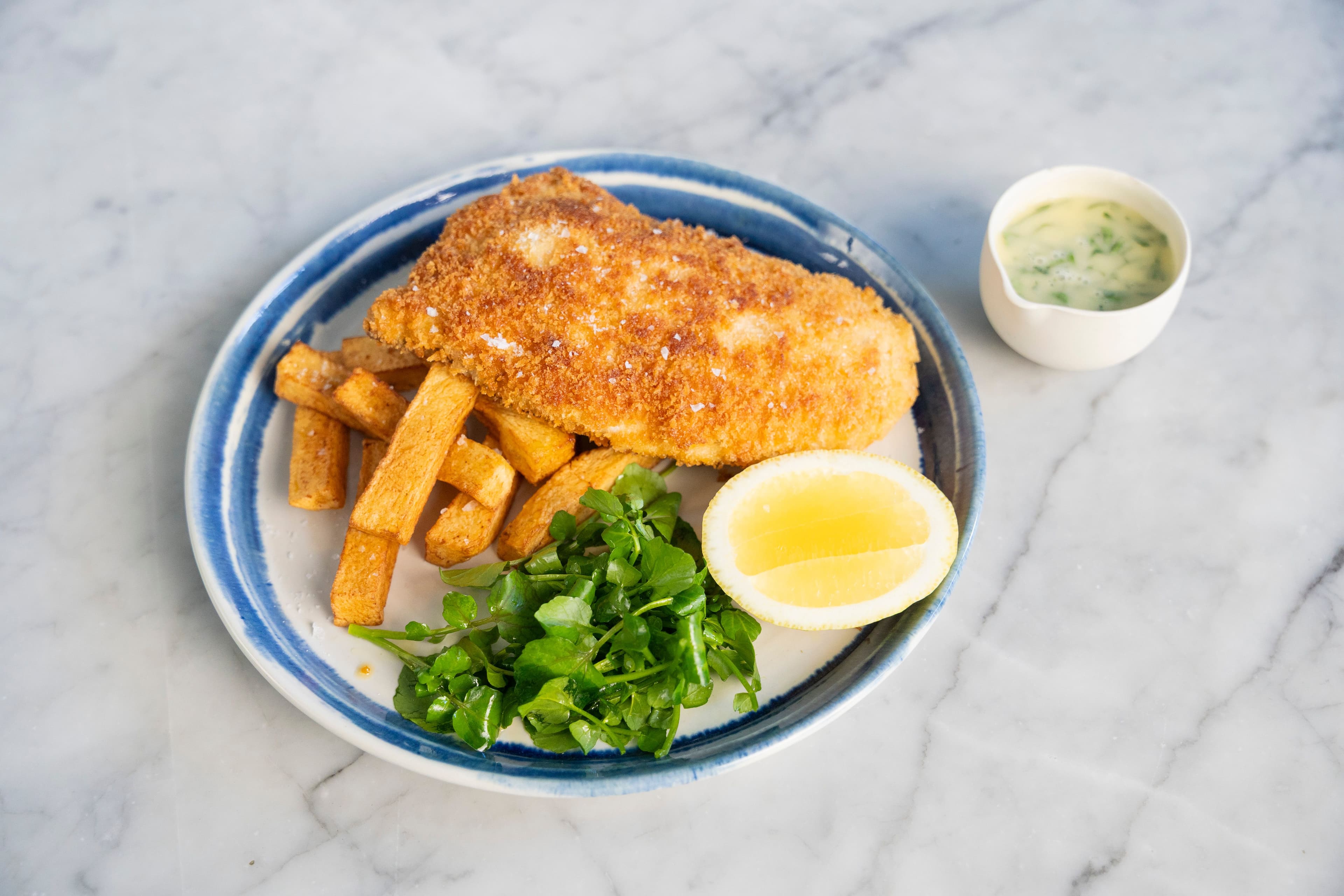 John Dory and Prawn Mousse Schnitzel recipe preview