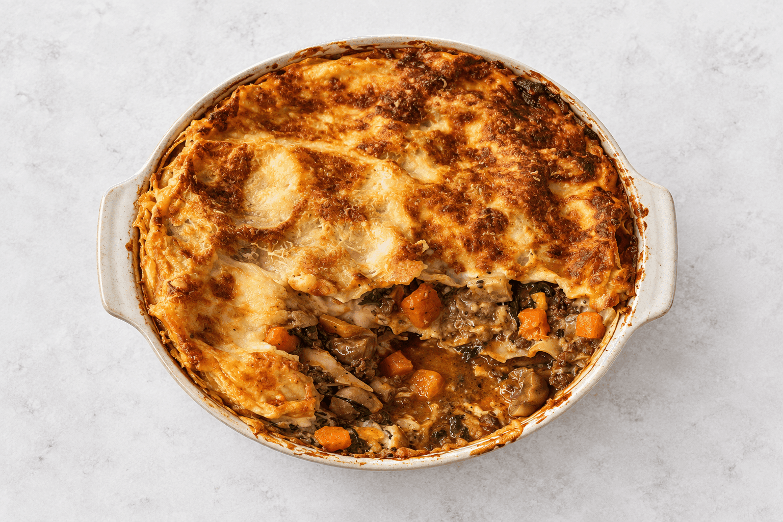 Venison Ragoût Lasagne
