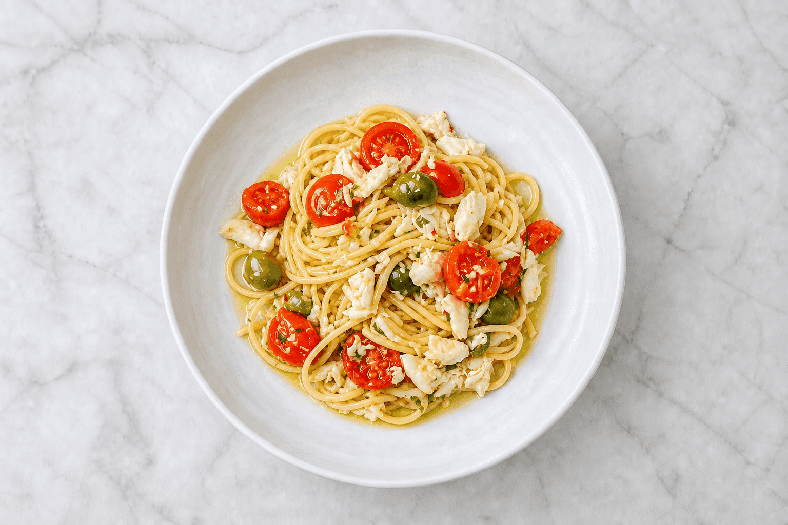 Crab and Prosecco Linguine