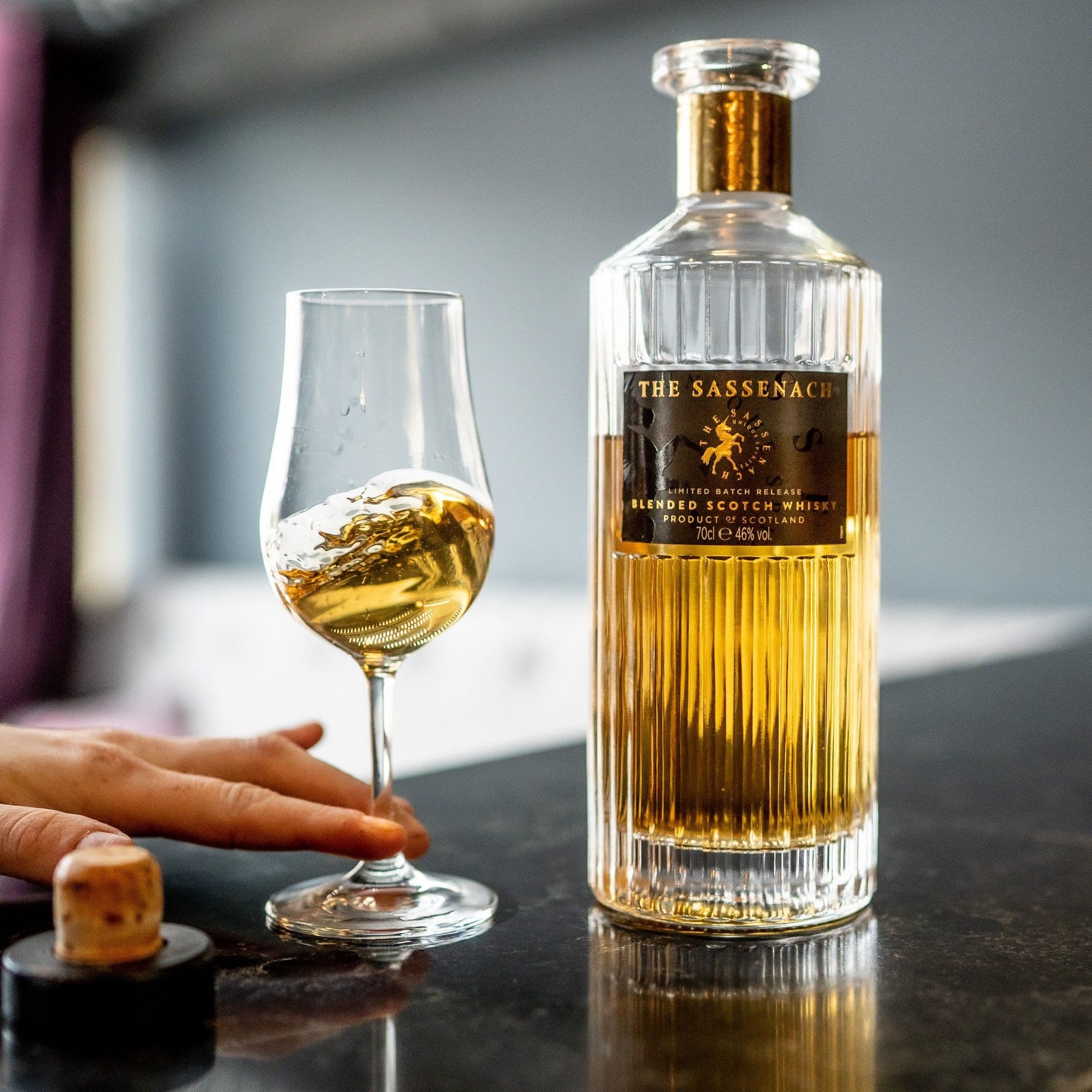 Outlander Jamie Fraser actor Sam Heughan and Edinburgh chef Tom Kitchin join forces to serve whisky.