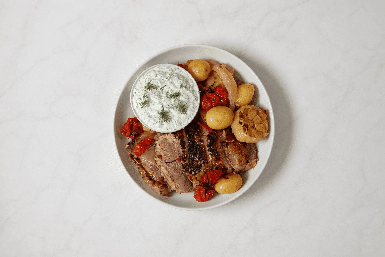 Lamb Kleftiko with Roasted Tomatoes and Potatoes
