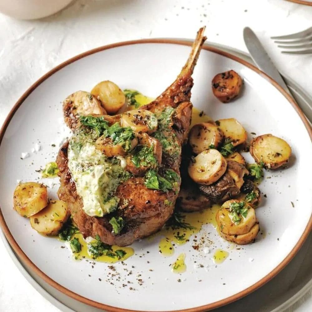 Veal Cutlets and Herb Stem Gremolata recipe preview