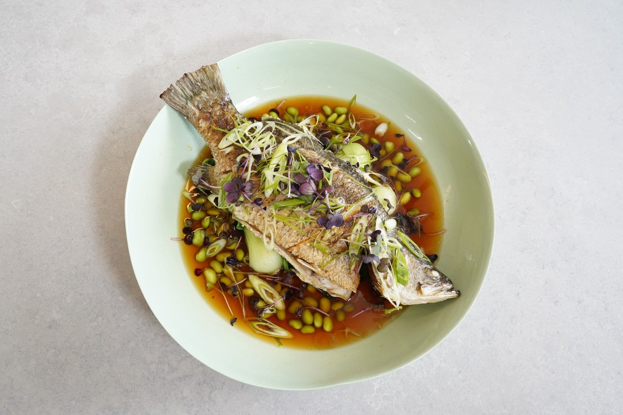 Pan-roasted Barramundi with Asian Greens recipe preview