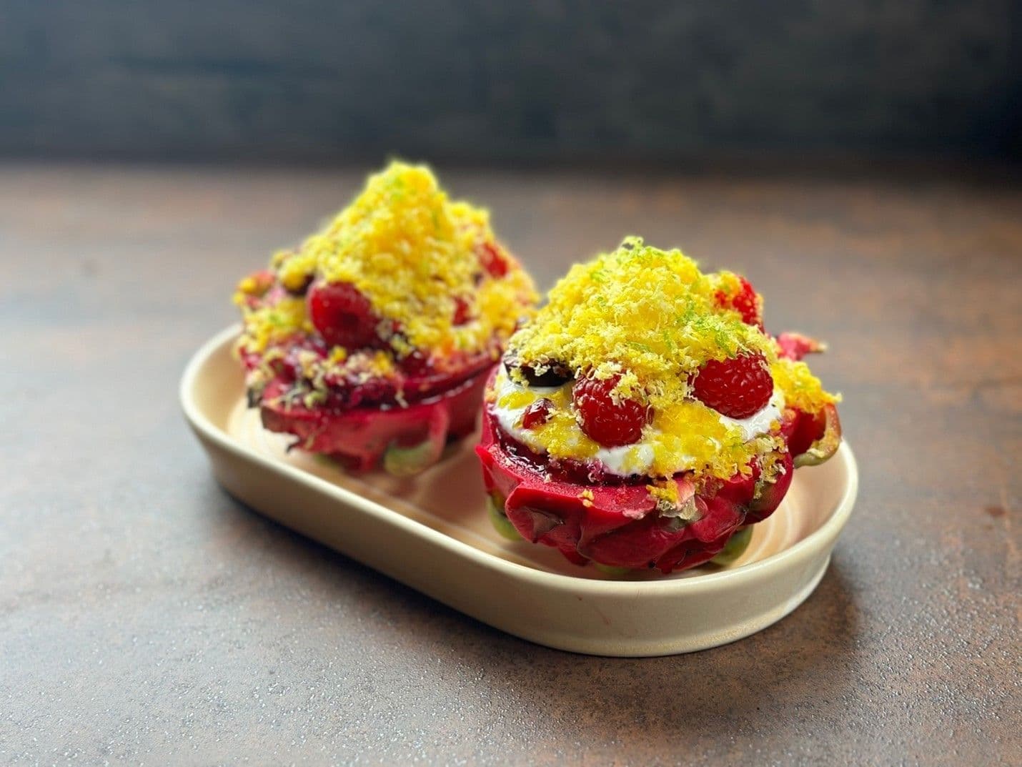 Frozen Fruit Salad with Dragon Fruit and Citrus recipe preview