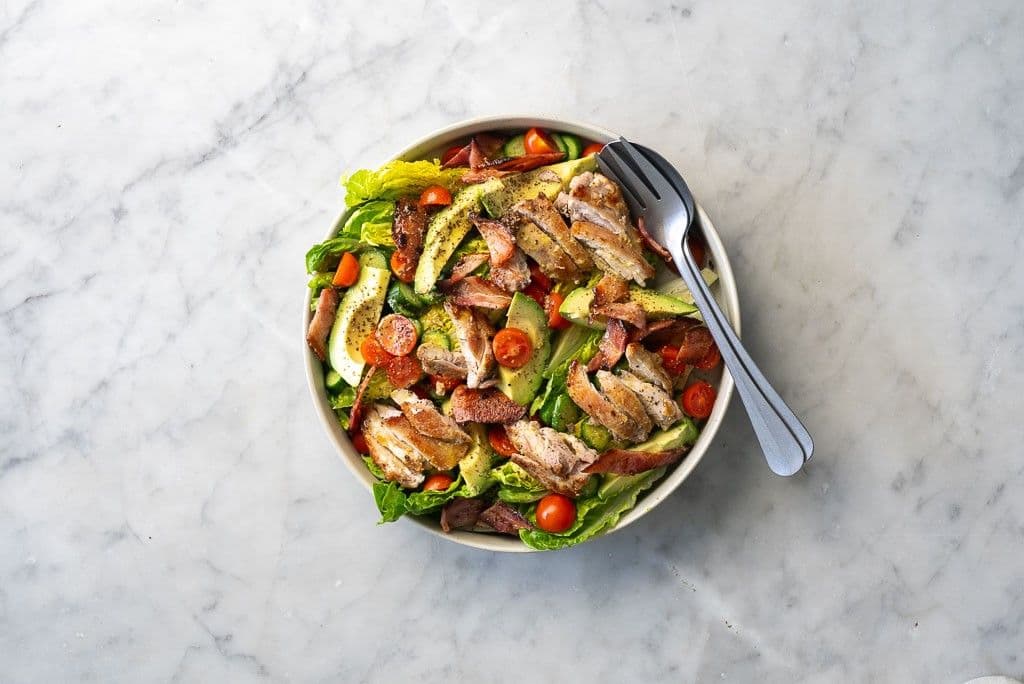 Chop Chop Salad with Roasted Garlic Dressing