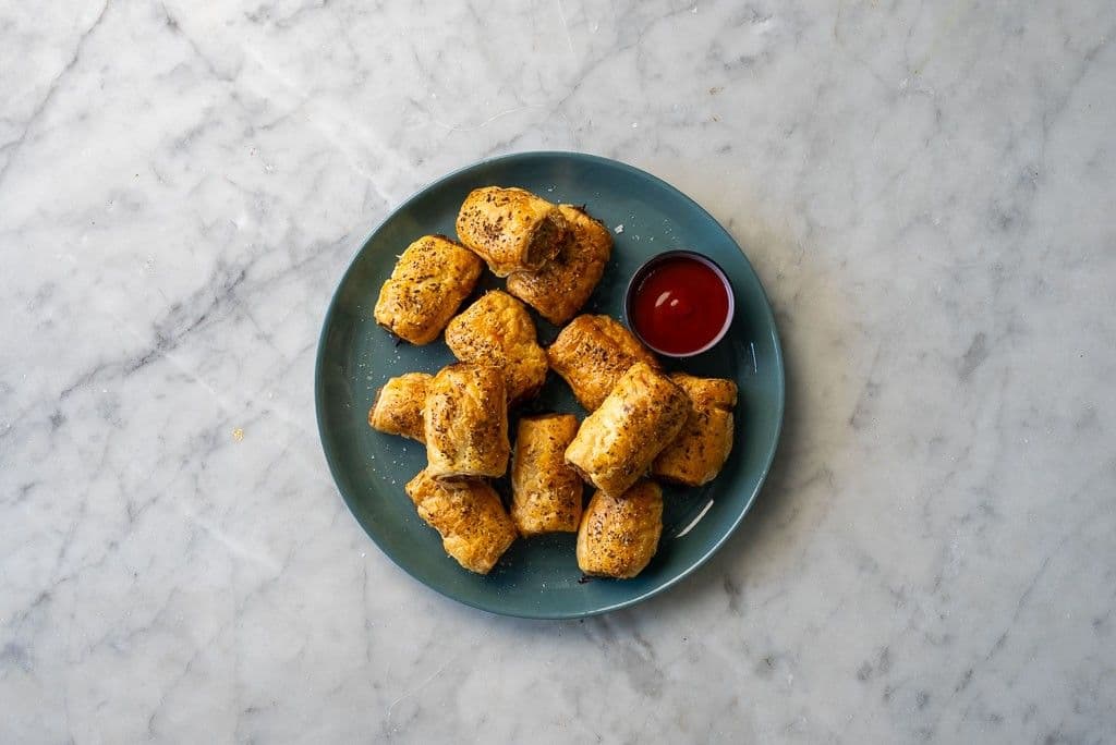 Ham and turkey sausage rolls