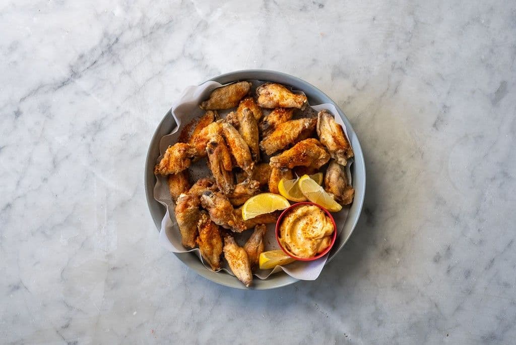 Crisp Chicken Wings with Paprika-Mayo