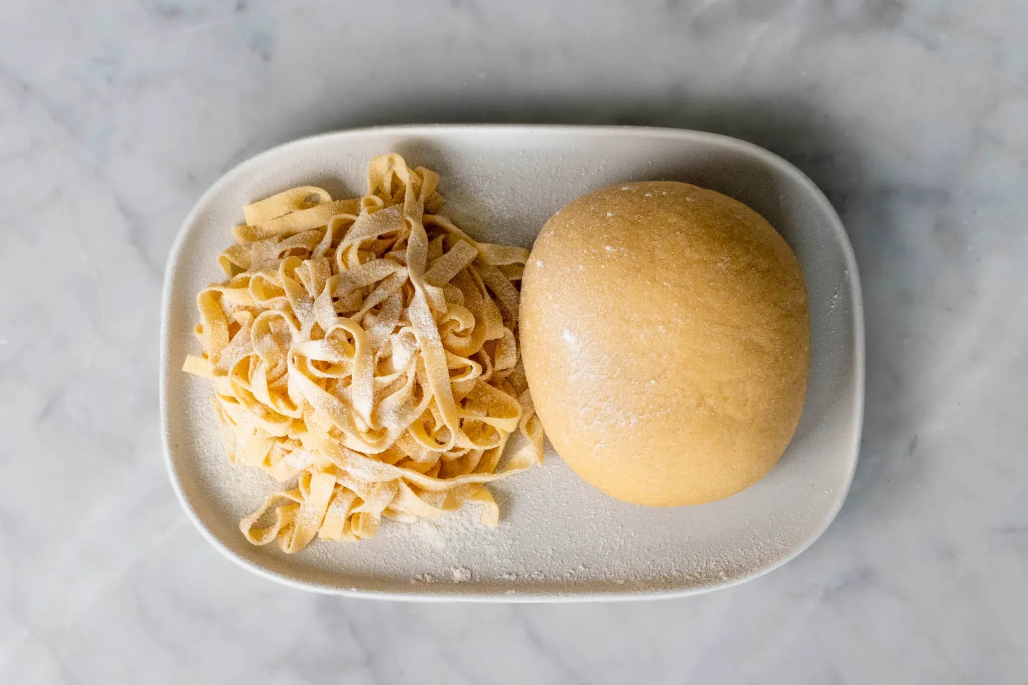 Illustration of Quick Pasta Dough With Basic Flour And Egg